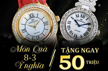 Bùng nổ ưu đãi 8/3 với Đăng Quang Watch – Mua đồng hồ tặng phái đẹp, hoàn tiền gấp 5 lần giá trị hoá đơn - Tin tổng hợp | Đăng Quang Watch