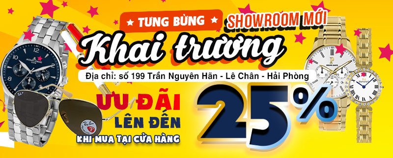 Ưu đãi giảm giá cực lớn cùng hàng ngàn quà tặng giá trị nhân tuần lễ khai trương showroom Đăng Quang Watch tại Hải Phòng. - Tin tổng hợp | Đăng Quang Watch