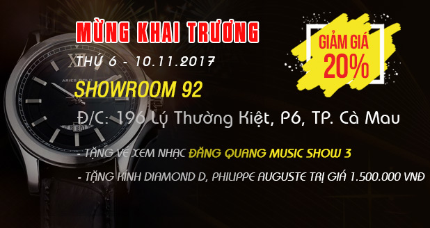 Bão sale Đăng Quang Watch : Mua 1 tặng 2 giảm giá đến 20%