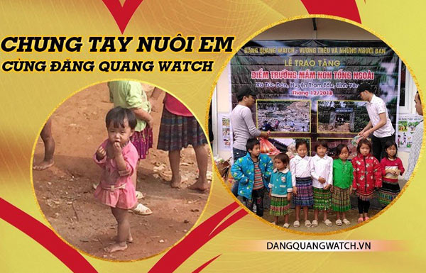 Đăng Quang Watch đồng hành cùng dự án Nuôi em - Mang hàng ngàn bữa ăn cho trẻ em vùng cao