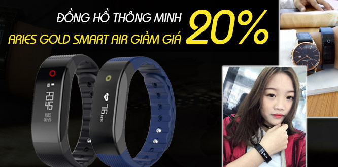 Giảm giá đặc biệt 20% đồng hồ Aries Gold SmartAir - Tin tức | Đăng Quang Watch