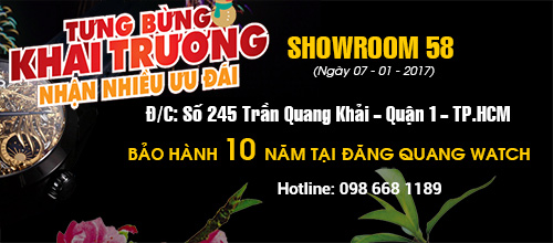 Đồng hồ Đăng Quang khai trương Showroom 58 tại Q1 - TP.HCM - Tin tức | Đăng Quang Watch