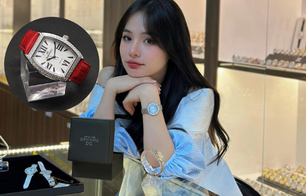 Diamond D DM37725 Đồng hồ nữ  đính kim cương thu hút mọi ánh nhìn