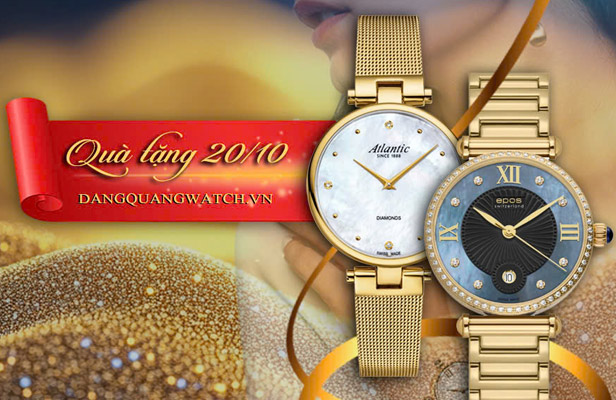 Quà Tặng Đẳng Cấp Cho Nàng 20/10: Đồng Hồ Nữ Sang Trọng Tại Đăng Quang Watch 