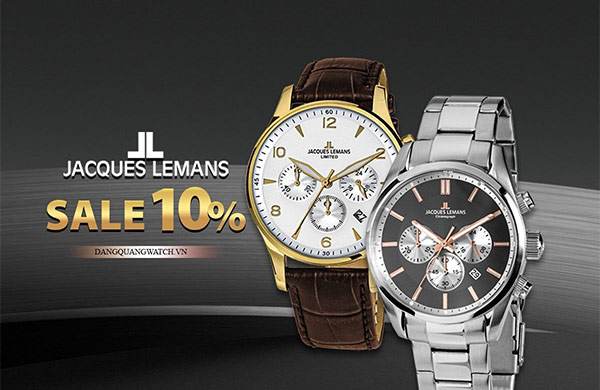Giảm giá lên tới 20% cho thương hiệu đồng hồ Jacques Lemans