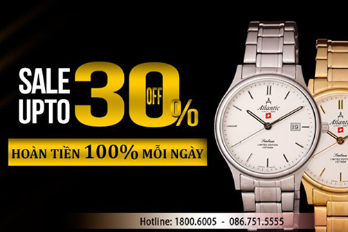 ƯU ĐÃI ĐỘC QUYỀN – TẶNG LIỀN 20 TRIỆU ĐỒNG MỖI NGÀY TẠI ĐĂNG QUANG WATCH
