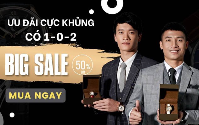 BÙNG NỔ ƯU ĐÃI CÓ 1-0-2: GIẢM GIÁ TỚI 50% CHO ĐỒNG HỒ VÀ KÍNH MẮT - Tin tổng hợp | Đăng Quang Watch