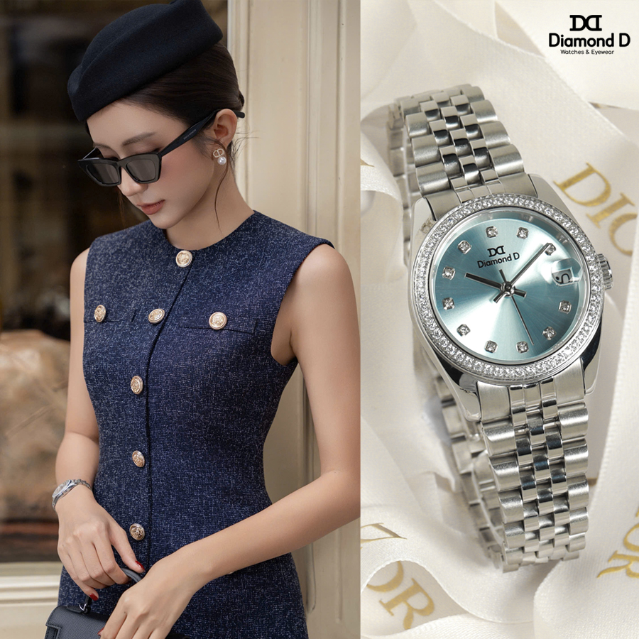Đồng hồ Diamond D DM1006S-TB Tiffany Blue