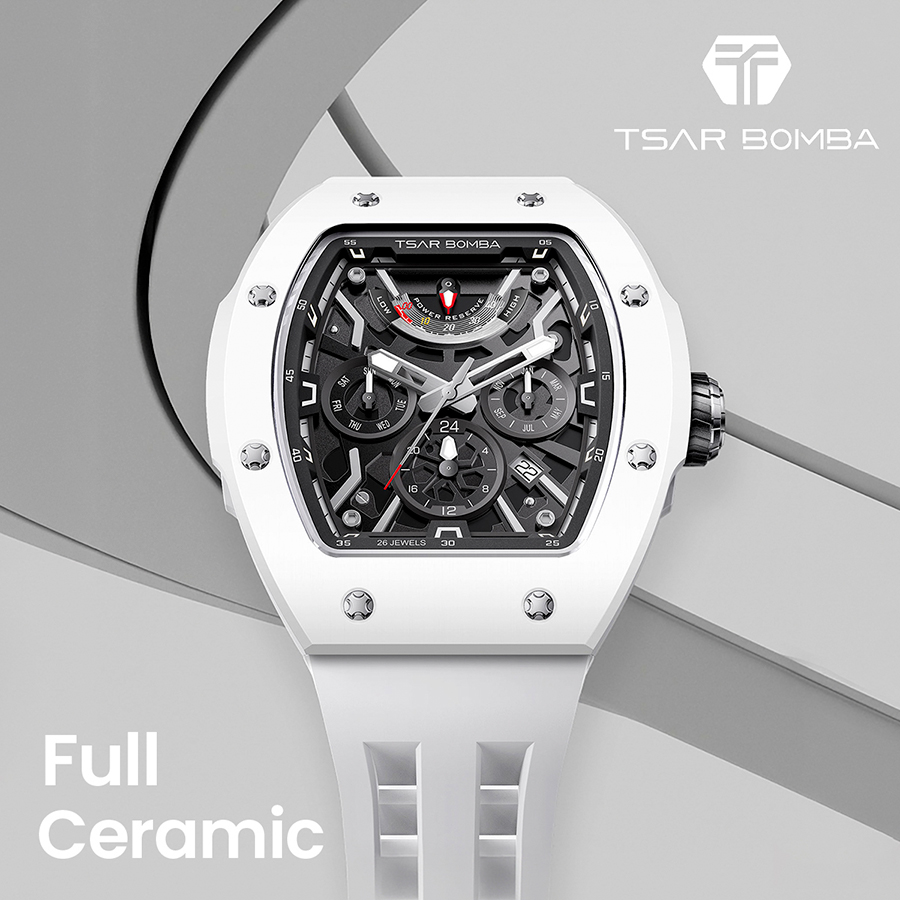 Đồng hồ Tsar Bomba TB8222C-01 Full Ceramic