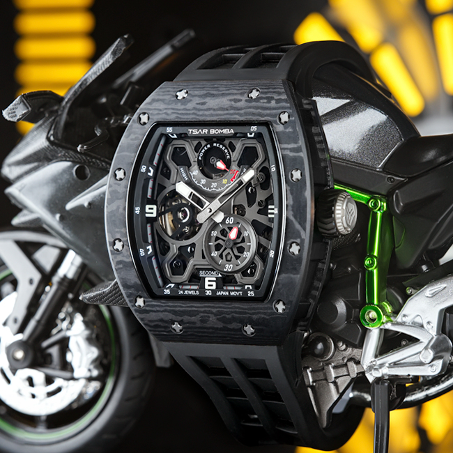 Đồng hồ Tsar Bomba TB8212CF-04 Full carbon + ceramic