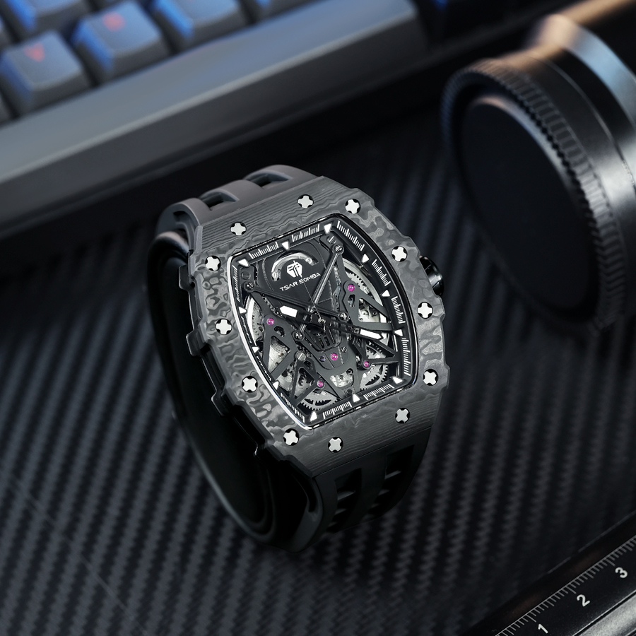 Đồng hồ Tsar Bomba TB8207CF-01 Carbon