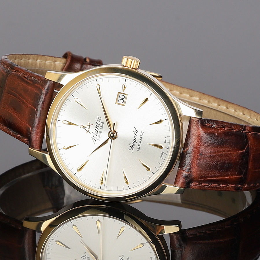 Đồng hồ Atlantic Swiss AT-95743.65.21 vàng nguyên khối