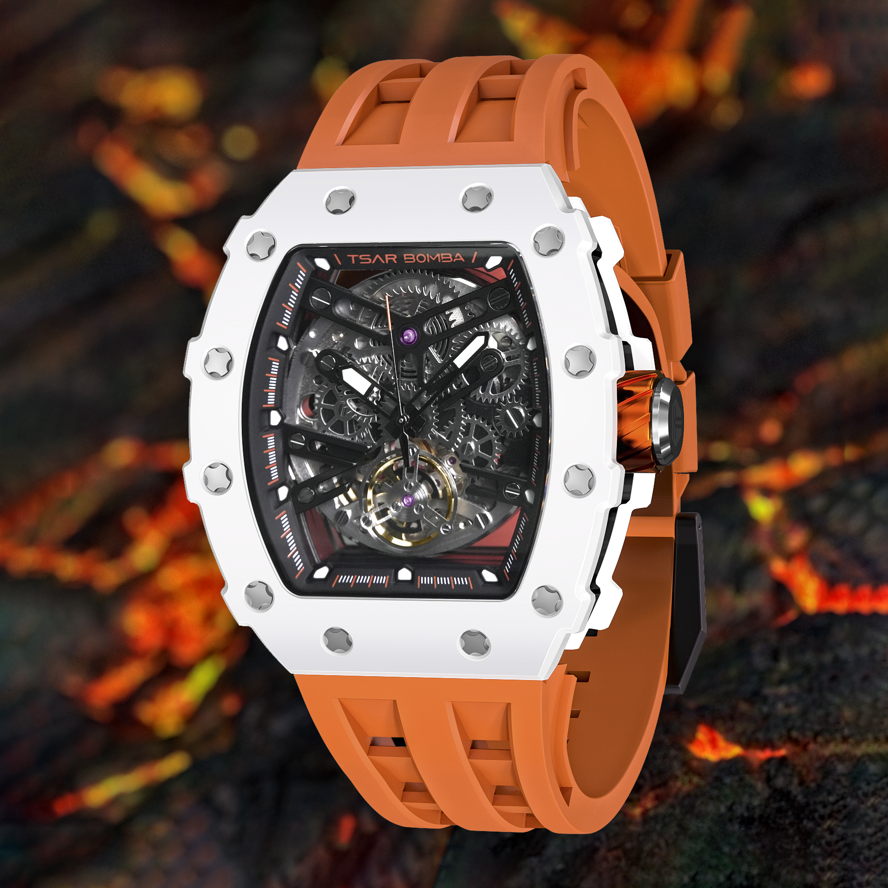 Đồng hồ Tsar Bomba TB8208C-04 Ceramic