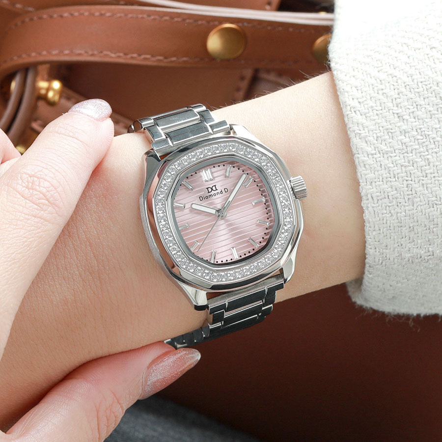 Đồng hồ Diamond D DM1003S-P Baby Pink
