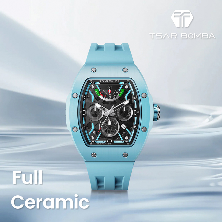 Đồng hồ Tsar Bomba TB8222C-02 Full Ceramic