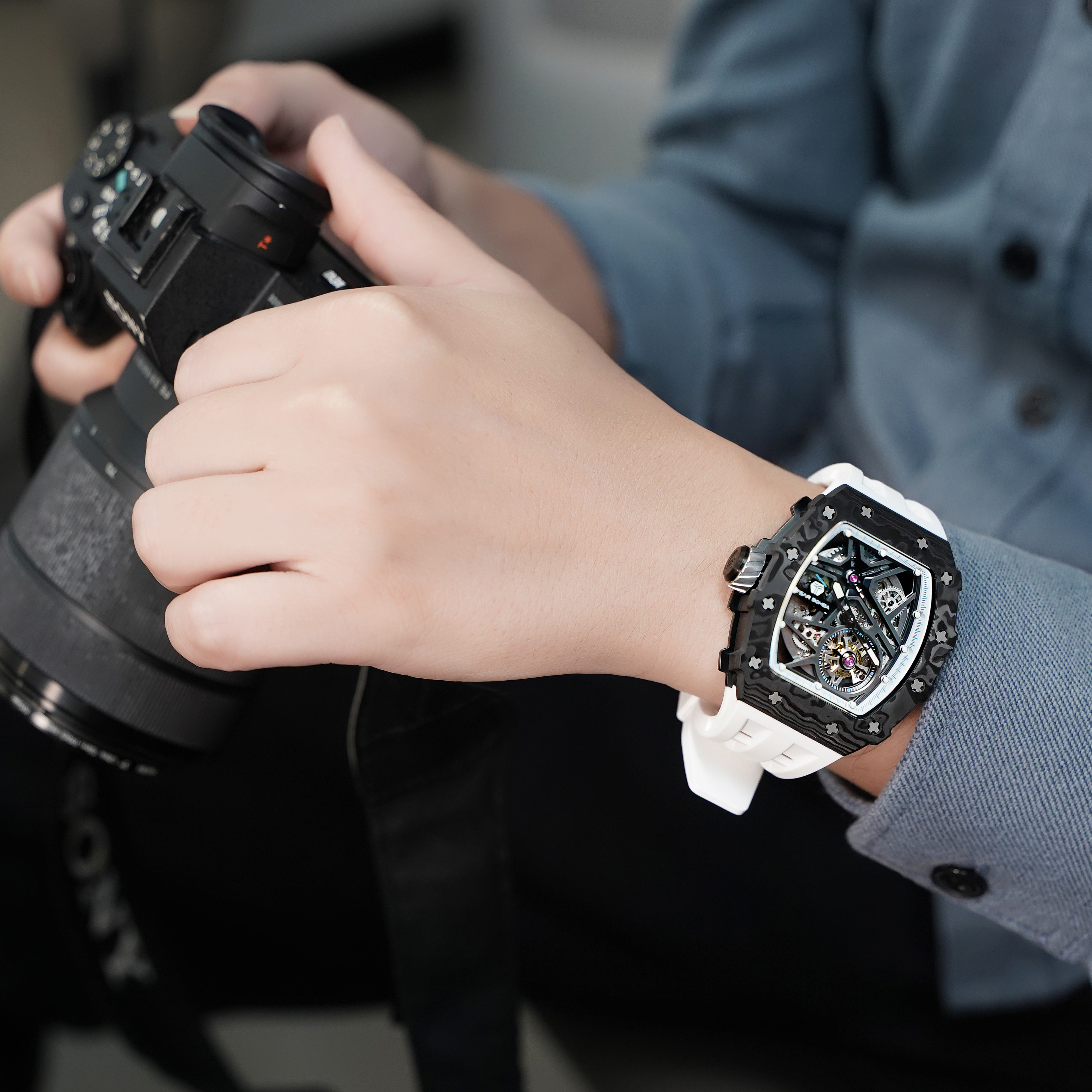 Đồng hồ Tsar Bomba TB8209CF-03 Carbon