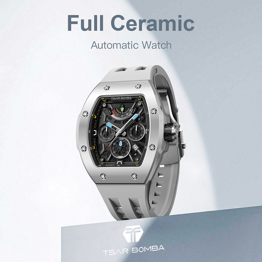 Đồng hồ Tsar Bomba TB8222C-04 Full Ceramic