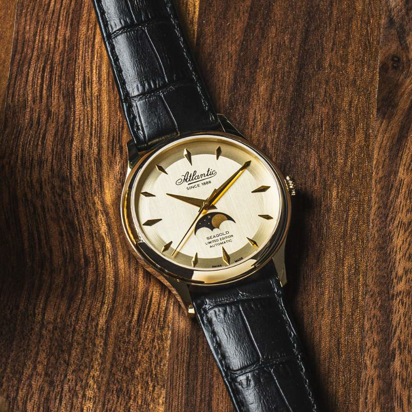 Đồng hồ Atlantic Swiss  AT-96741.65.31 vàng nguyên khối phiên bản giới hạn