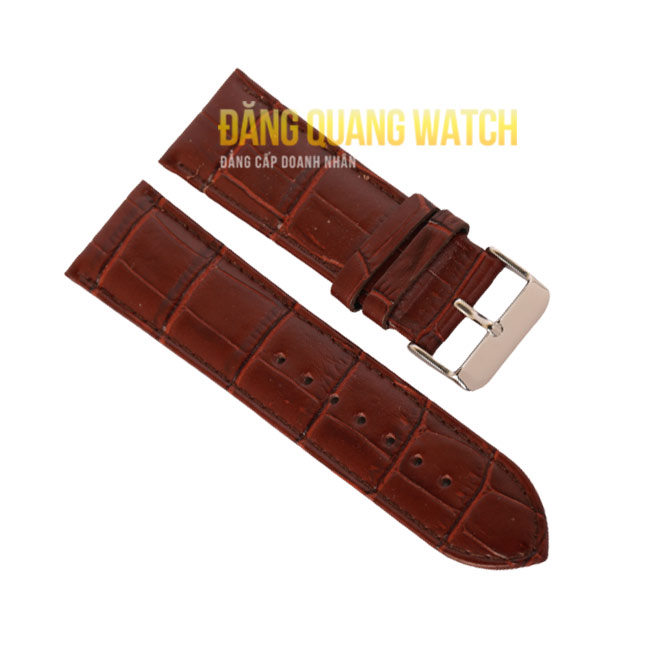 Dây da đồng hồ 71C-443SFM-02/24 - Size 24 mm - Mầu đen