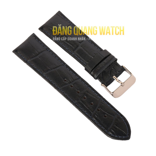 Dây da đồng hồ 71C-443SFM-30/22 - Size 22 mm - Màu đen