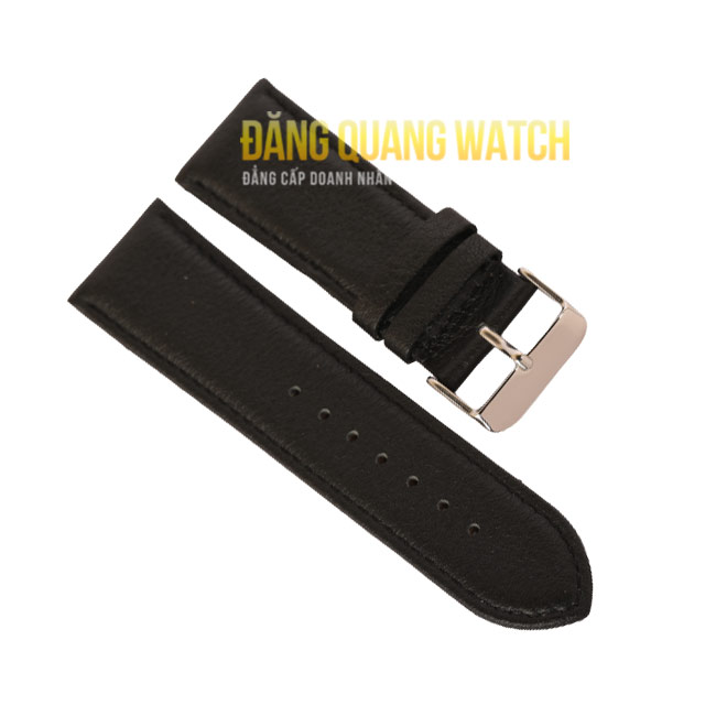 Dây da đồng hồ 71C-430-01/24 - Size 24 mm - Mầu đen