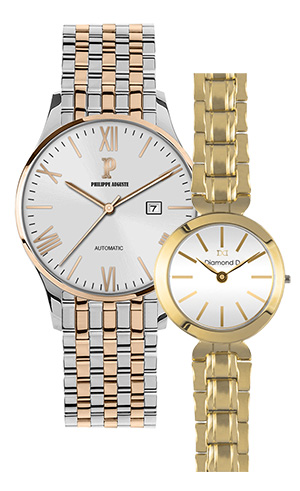 Đồng hồ Philippe Auguste PA5001C  + Diamond D DD6016A