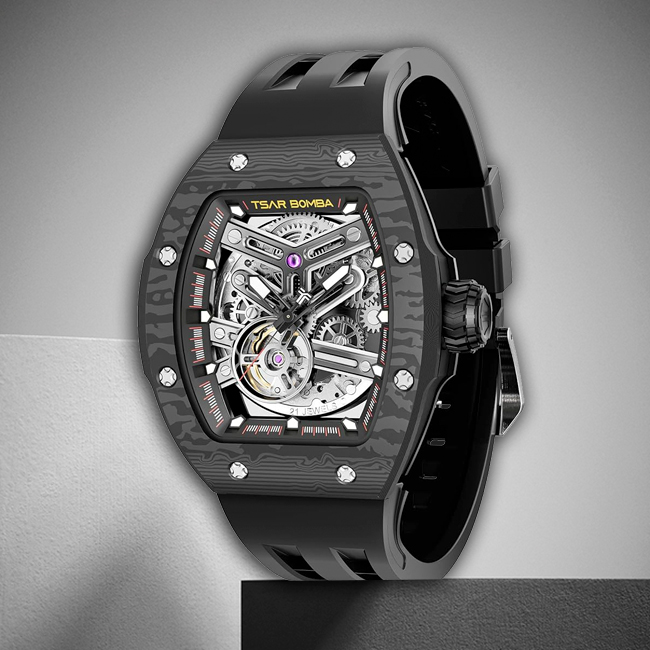 Đồng hồ Tsar Bomba TB8218-04 (1+1) Carbon