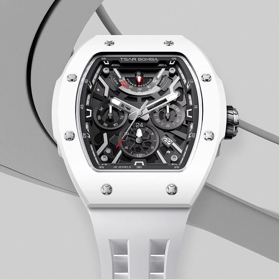 Đồng hồ Tsar Bomba TB8222C-01 Full Ceramic