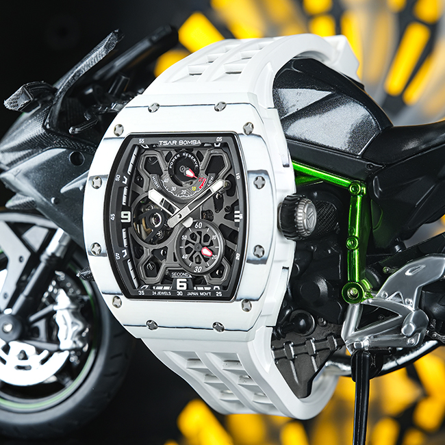 Đồng hồ Tsar Bomba TB8212CF-01 Full Carbon + Ceramic