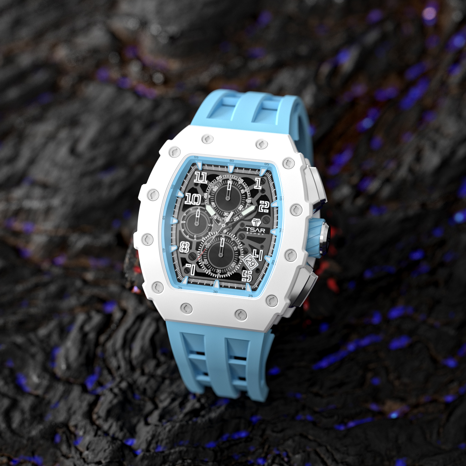 Đồng hồ Tsar Bomba TB8204C-02 Ceramic