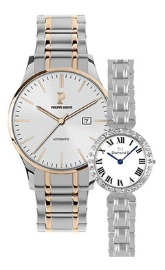 Đồng hồ Philippe Auguste PA5002C + Diamond D DD6017A