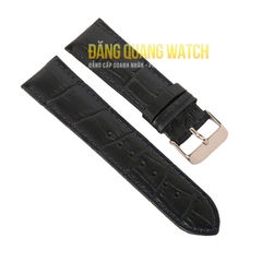 Dây da đồng hồ 71C-443SFM-30/22 - Size 22 mm - Màu đen